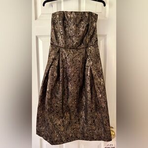 Sans Souci Metallic Strapless Dress